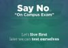 Online protest against on-campus exams from university students